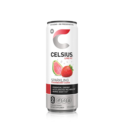 Celsius Sparkling Strawberry Guava Energy Drink  355ml 