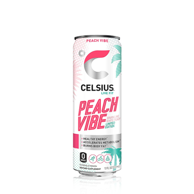 Celsius Sparkling Peach Vibe Energy Drink  355ml 