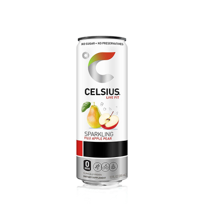 Celsius Sparkling Fuji Apple Pear Energy Drink  355ml 