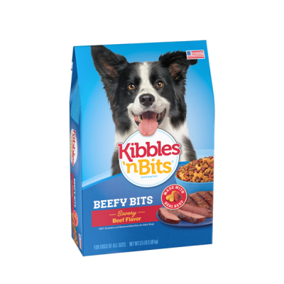 Kibbles 'n Bits Beefy Bits Dry Dog Food  3.5lbs 