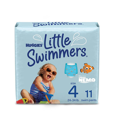Huggies Little Swimmers Disposable Swim Diapers, Large , 5-6Months, 11-Count 