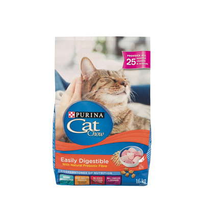 Purina Cat Chow Easily Digestible Dry Cat Food  1.6kg 