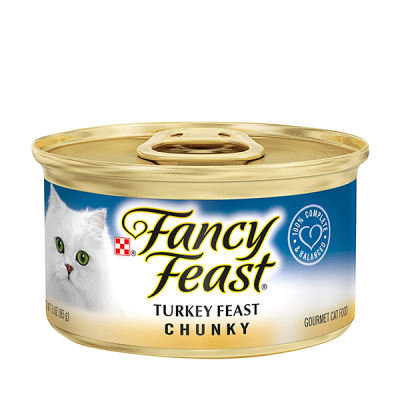 Fancy Feast Chunky Turkey Gourmet Wet Cat Food  3oz 
