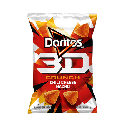 Doritos 3D Crunch Corn Snacks Chili Cheese Nacho Flavored 170.1g 