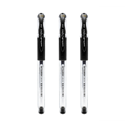 UNi Gel Pen UM151 Series Black 3EA 0.38mm 