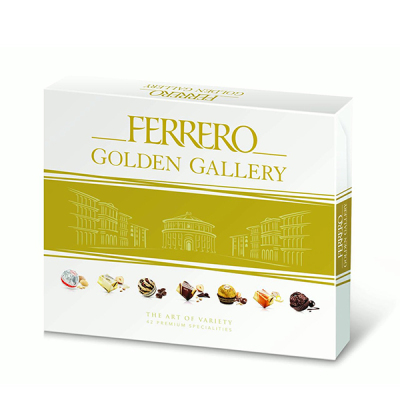 Ferrero Golden Gallery Premium Fine Assorted Confections, 42 Ct 