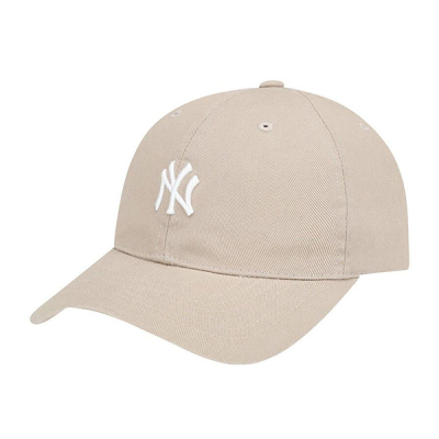 MLB棒球帽basic大檐纽约洋基/米色32CP77911 