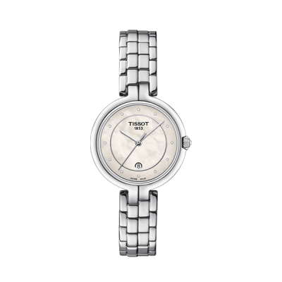 天梭(TISSOT)瑞士手表 弗拉明戈系列小美人钢带石英女士腕表T094.210.11.116.01