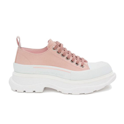 Alexander Mcqueen  Female Light Pink Fabric Thick Casual Sneaker 611705 W4LR1 9243
