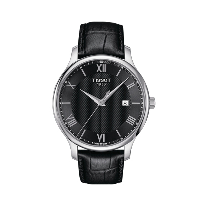 TISSOT Swiss-made Male  Watch Classic Elegant Series: Leather Bracelet QuartzMaleCasual Watch T063.610.16.058.00