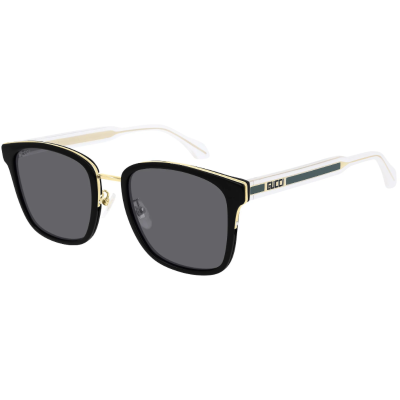 Gucci  Fashion Trend Plate Frame Square Sunglasses Men's Black GG0563SKN-003 